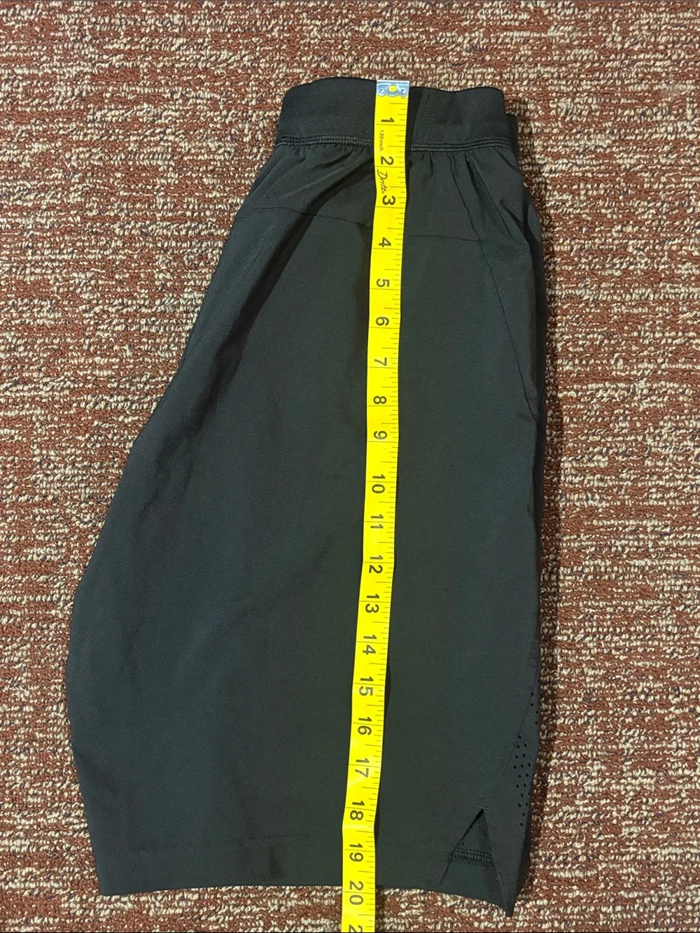 Adidas long athletic shorts mesh panel breathable elastic waist basketball small